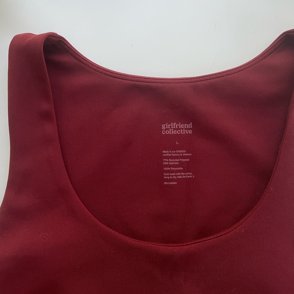 Girlfriend Collective Ember Dylan Tank Bra
